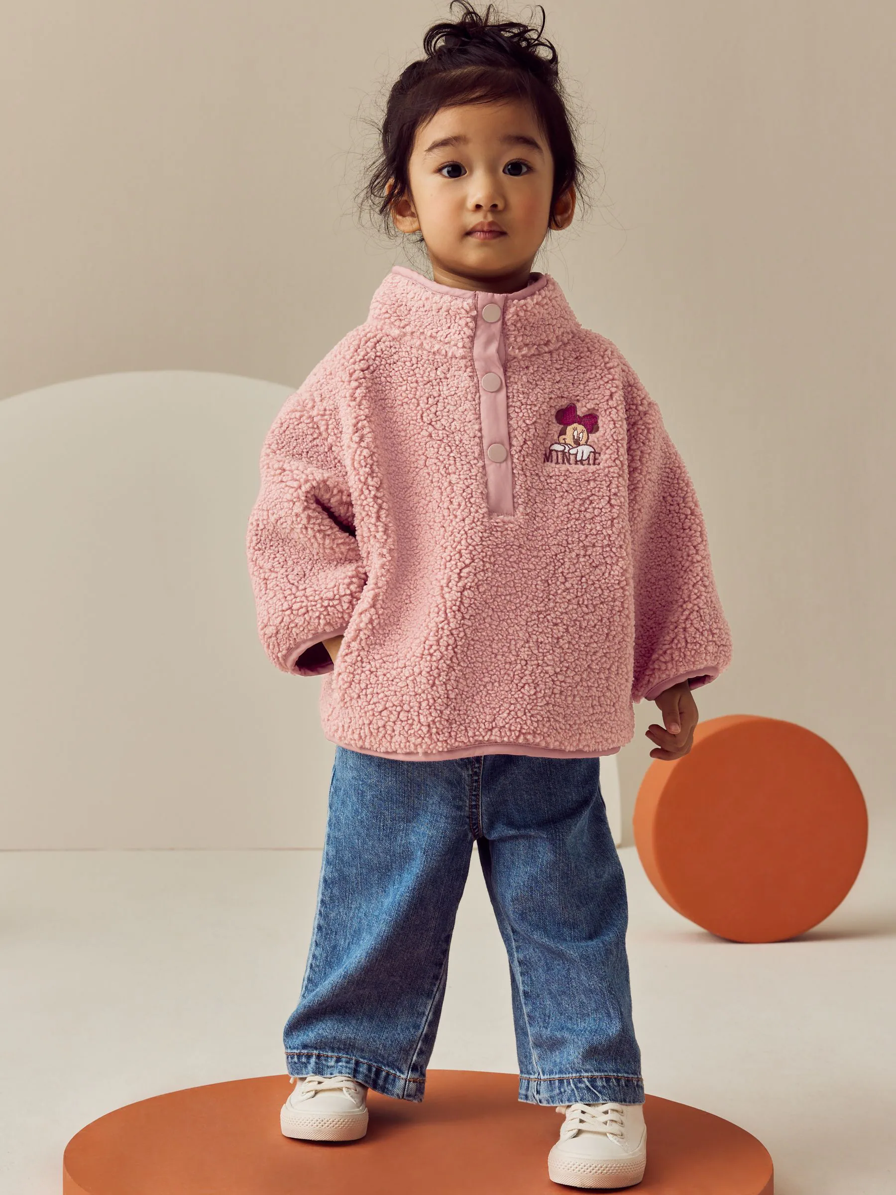 Roze - Disney Minnie fleecetop (3 mnd - 7 jr)