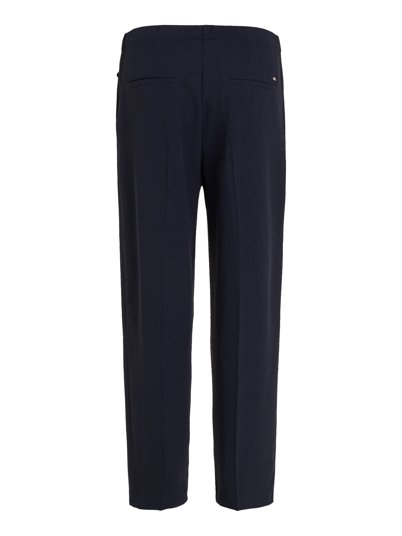 Tommy Hilfiger| Damen Marlenehose WIDE LEG FLUID TWILL CROPPED