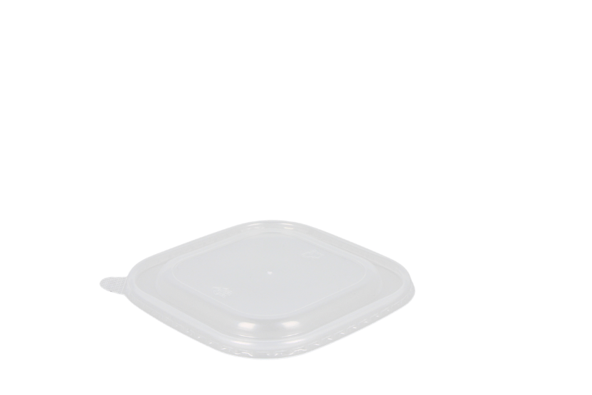 Vierkante transparante deksel 500ml-650ml