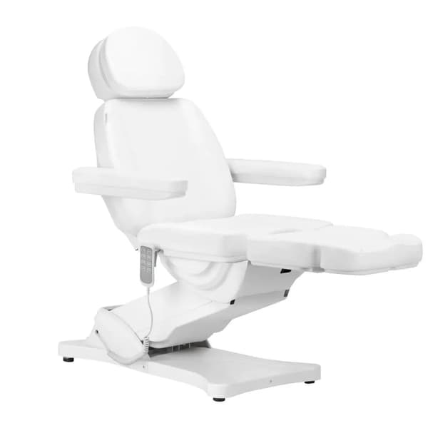 Activeshop Elektrisk skjønnhetsstol SILLON CLASSIC 4 motorer med vugge, hvit
