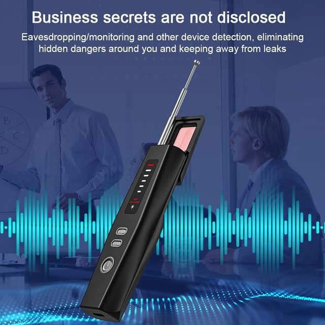 RF Signal Detektor GPS WiFi Tracker Kamera Bug Detector Anti Spy Infrarød Scanner