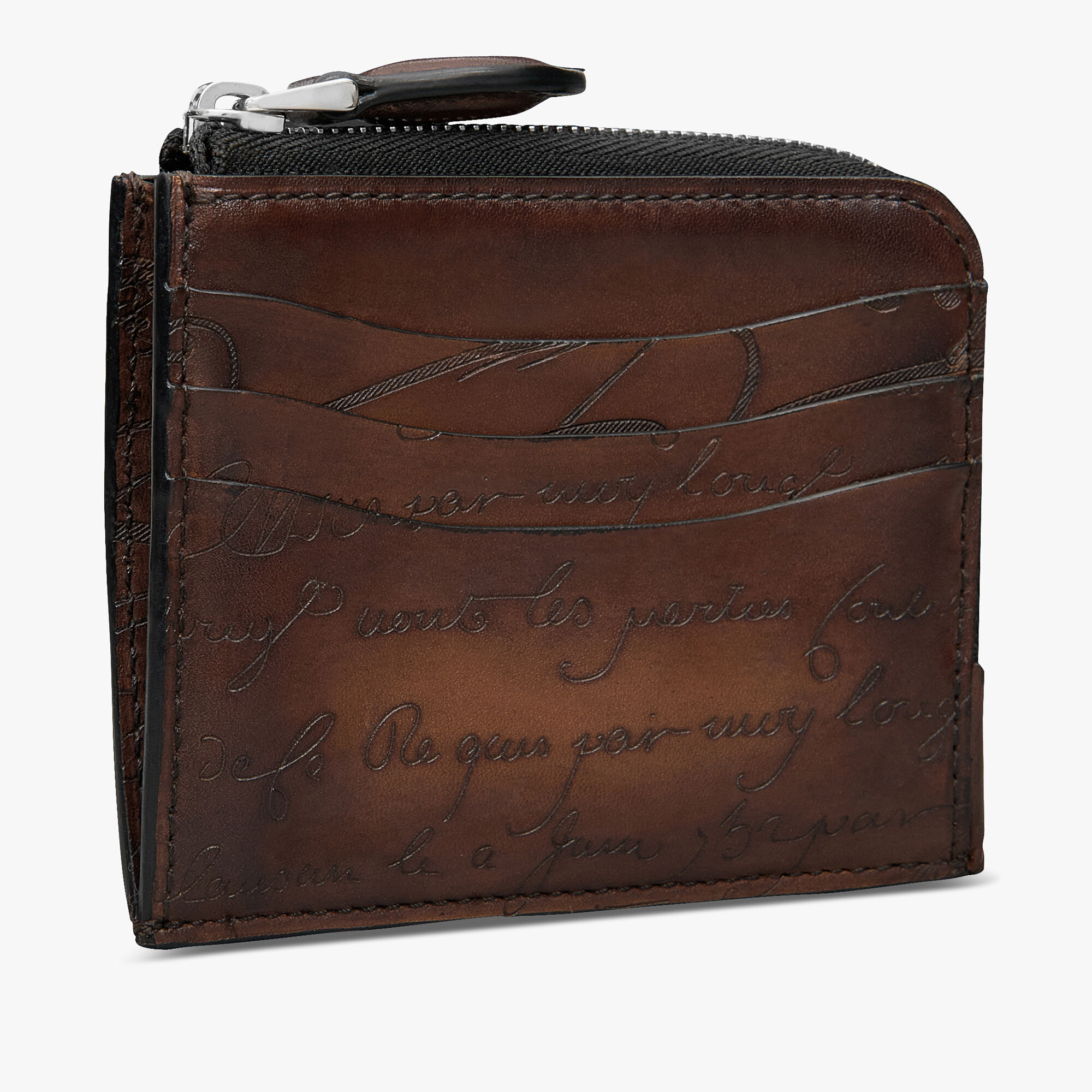 Porte-Cartes Zippe Koa Logic En Cuir Scritto