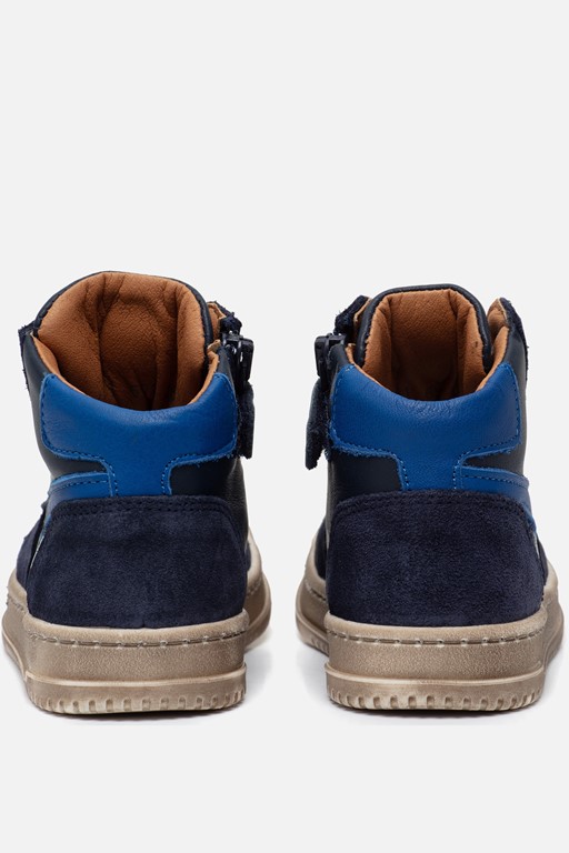 Develab Mid Cut Sneakers blauw Leer