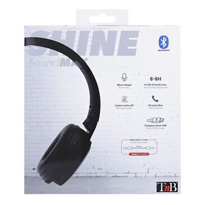 T'nB SHINE - Casque sans fil avec micro - noir