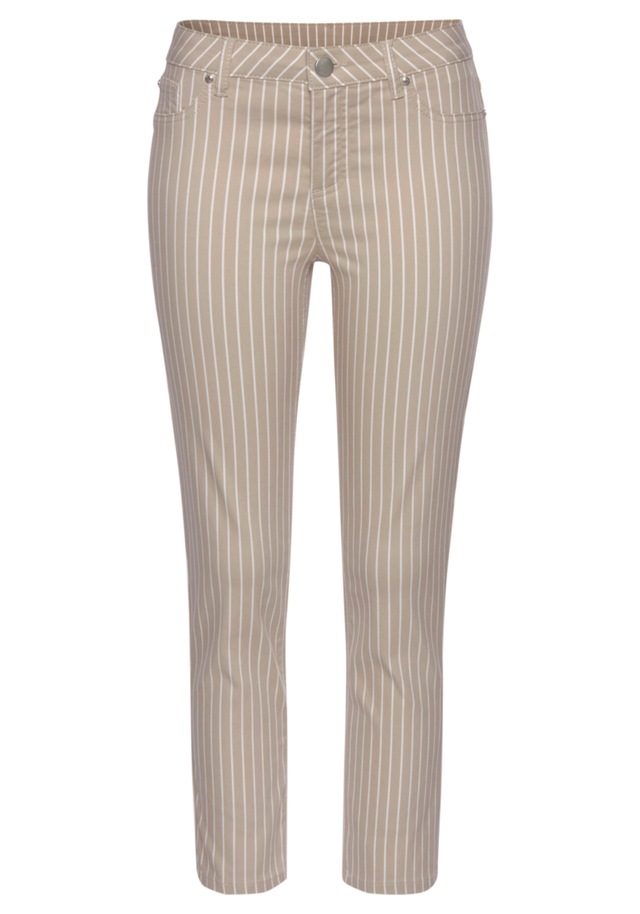 LASCANA 7/8-Jeggings  mit Streifenprint in Slim-Fit-Form, Superstretch-Qualität