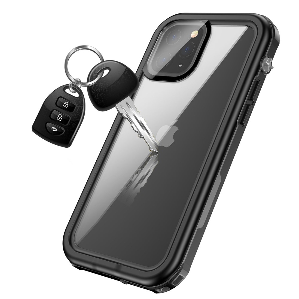 iPhone 12 Wasserfeste Outdoor Schutz Hülle (IP68) - Schwarz
