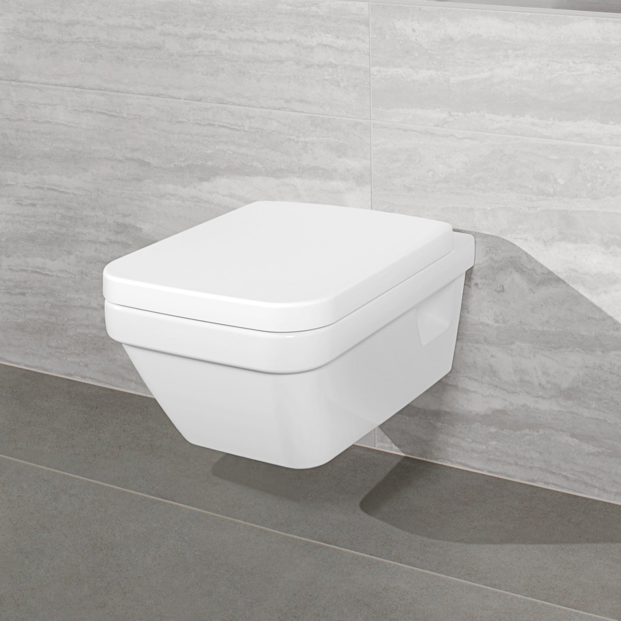 Villeroy & Boch Architectura randloos toilet CeramicPlus rechthoekig wit glans