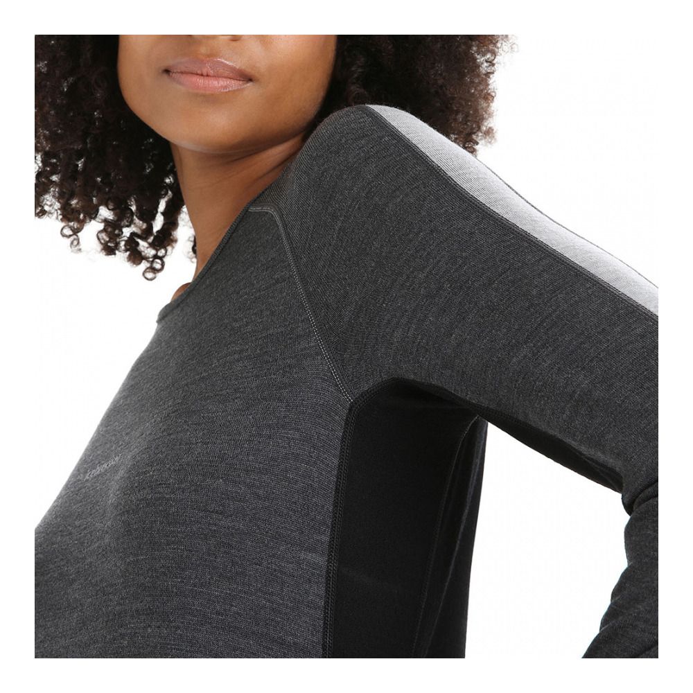 Icebreaker ZONEKNIT 260 - Sous-couche Femme jet hthr/blk/metro h/cb