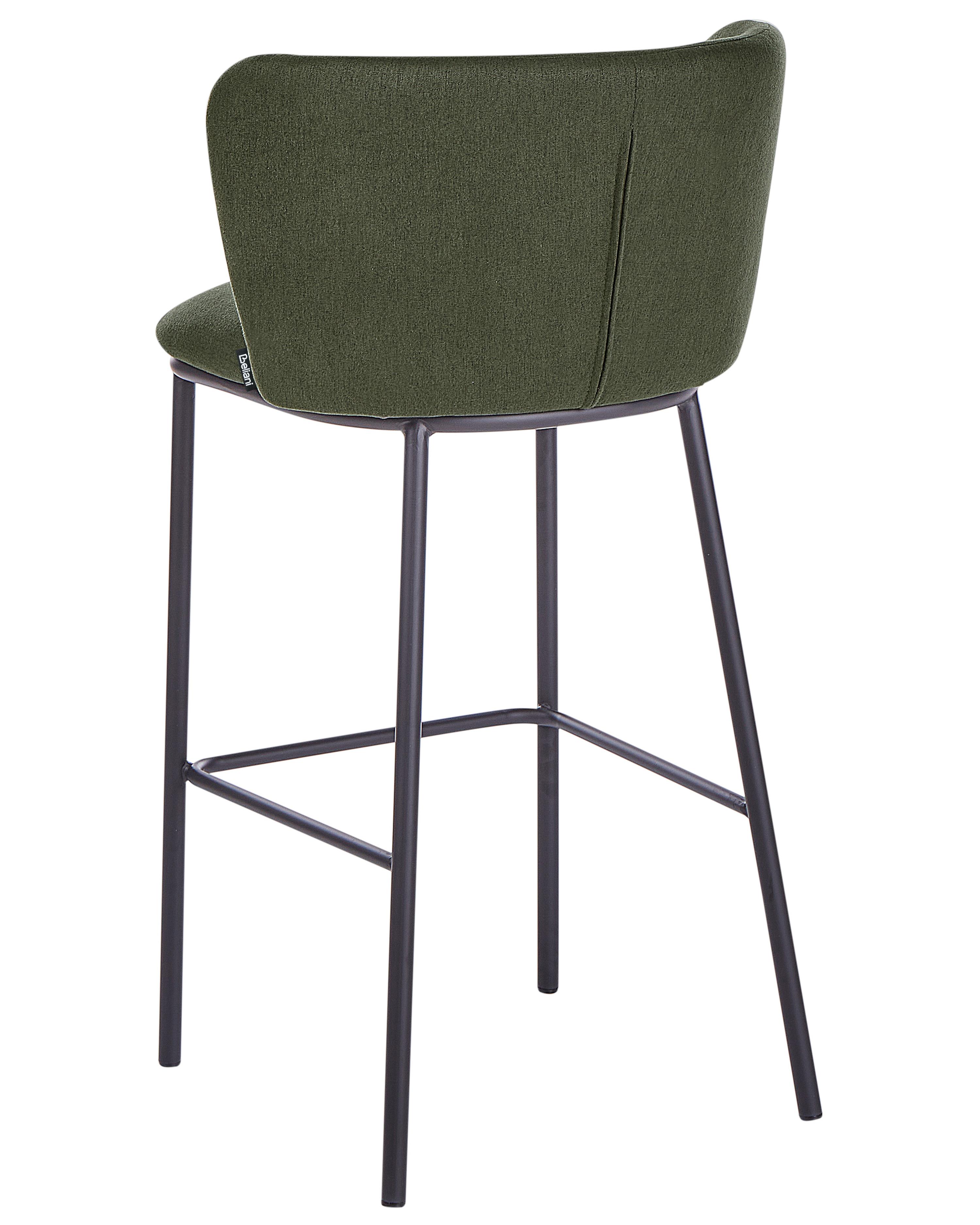 Set van 2 barstoelen MINA Donkergroen