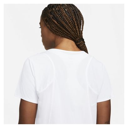 Maillot manches courtes Nike Dri-Fit Race Blanc Femme
