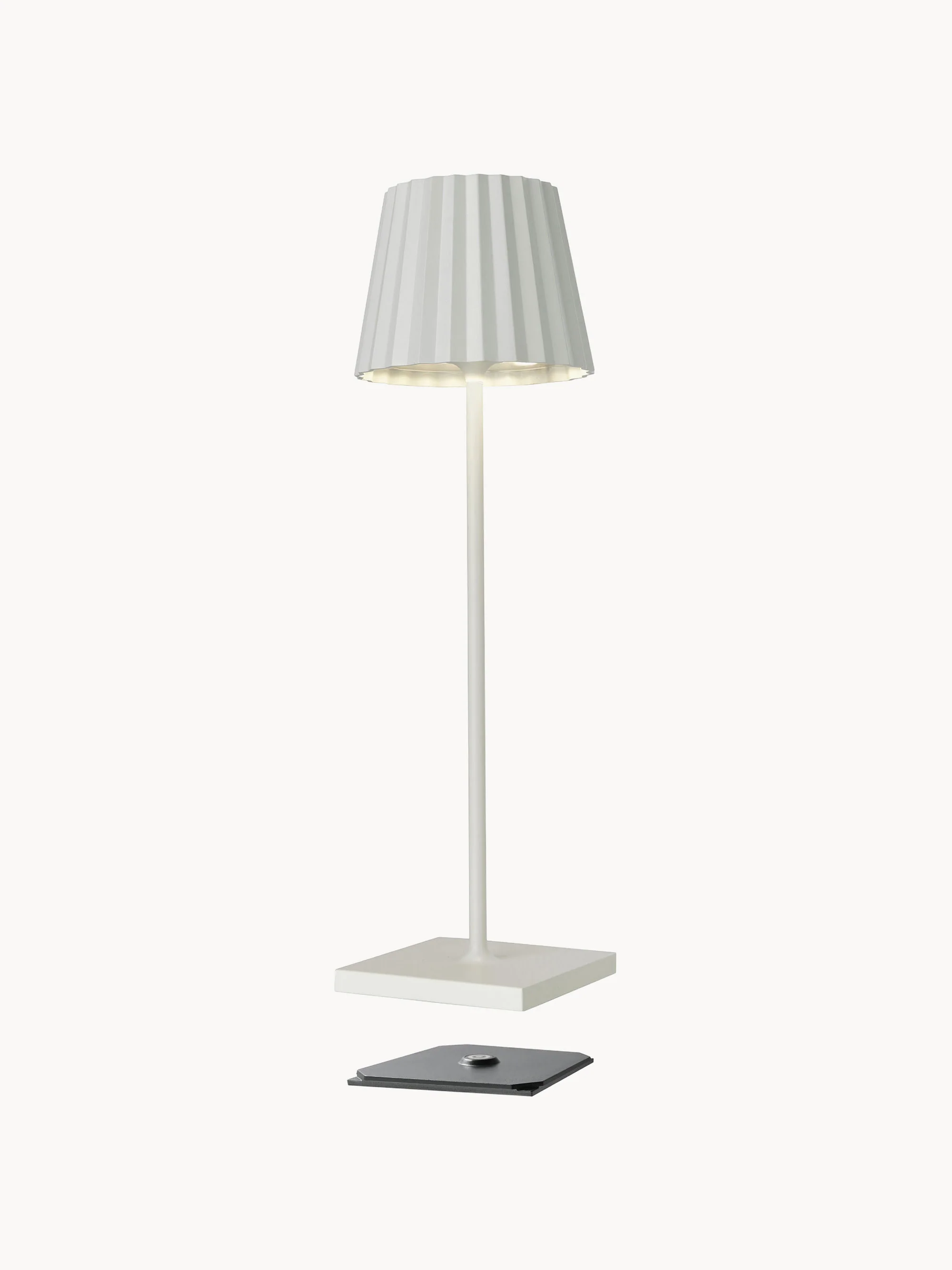 Draagbare outdoor LED-tafellamp Troll RC, dimbaar