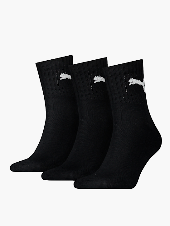 PUMA 3 Pack Socken Schwarz