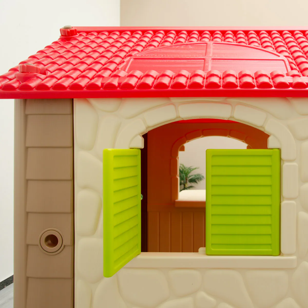 Kinder Spielhaus ab 1 - Garten Kinderhaus mit Tisch - Indoor Kinderspielhaus