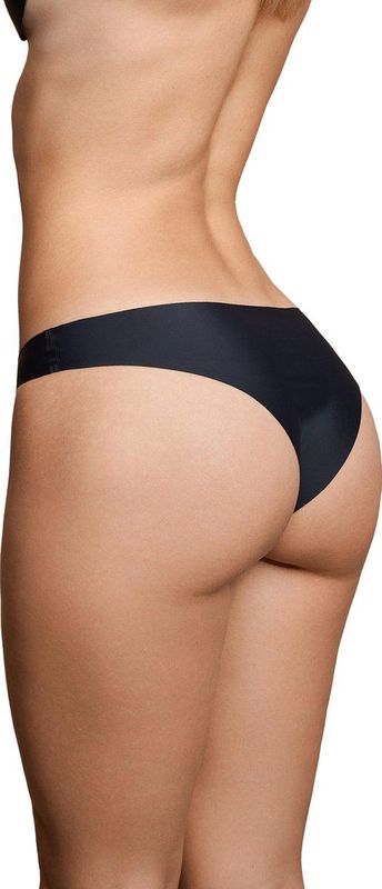 Bye Bra - Onzichtbare Bikini - Beige en Zwart - Braziliaanse Stijl - Hoge Taille - Naadloos