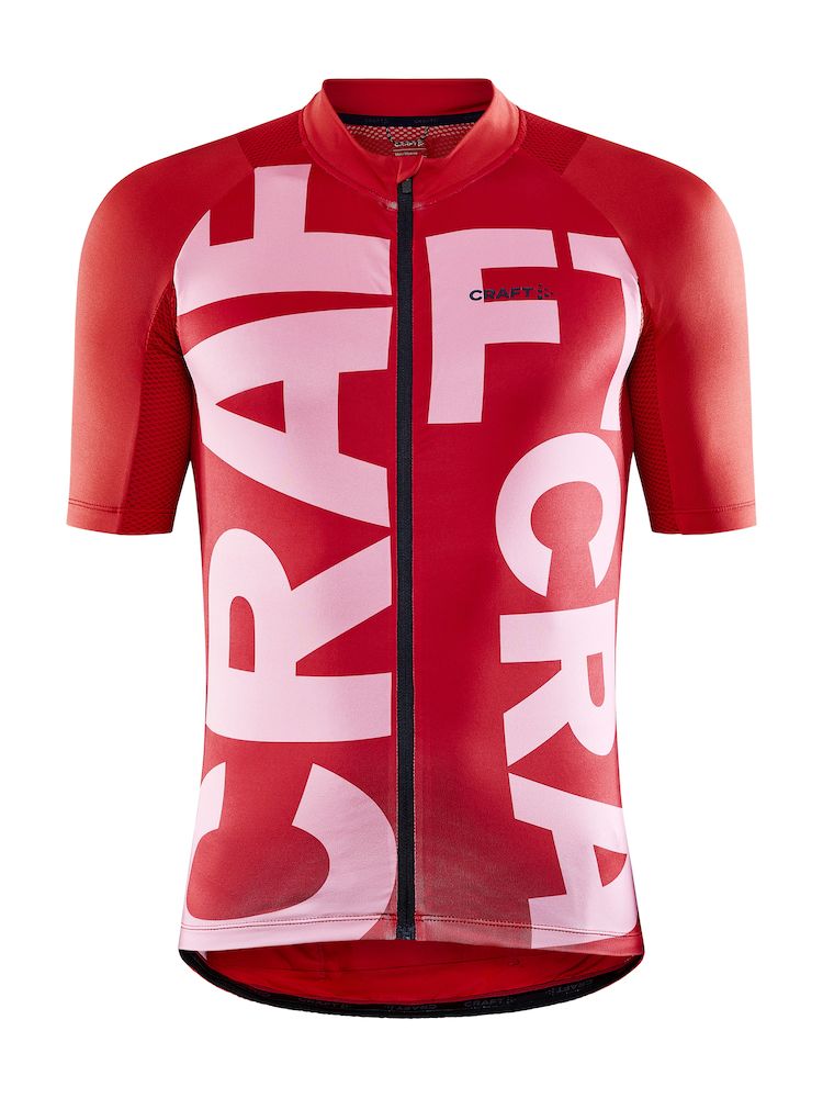 Craft Adv Endur Grafisk Cykeltrøje Rød