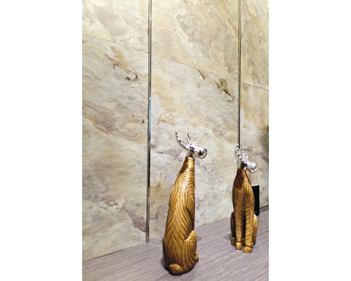 Echte steen veelkleurige leisteen SlateLite flinterdun 1,5 mm Blanco 120x240 cm