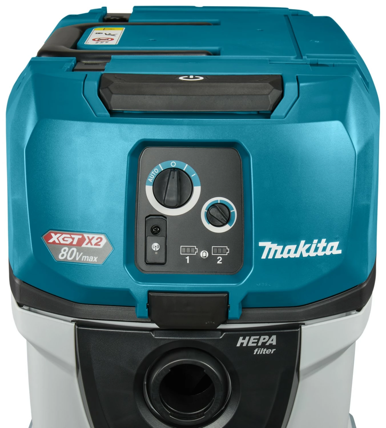 Makita VC007GLL21 XGT 2x40V Max Li-Ion accu Stofzuiger set (2x 8,0 Ah accu) nat en droog - L