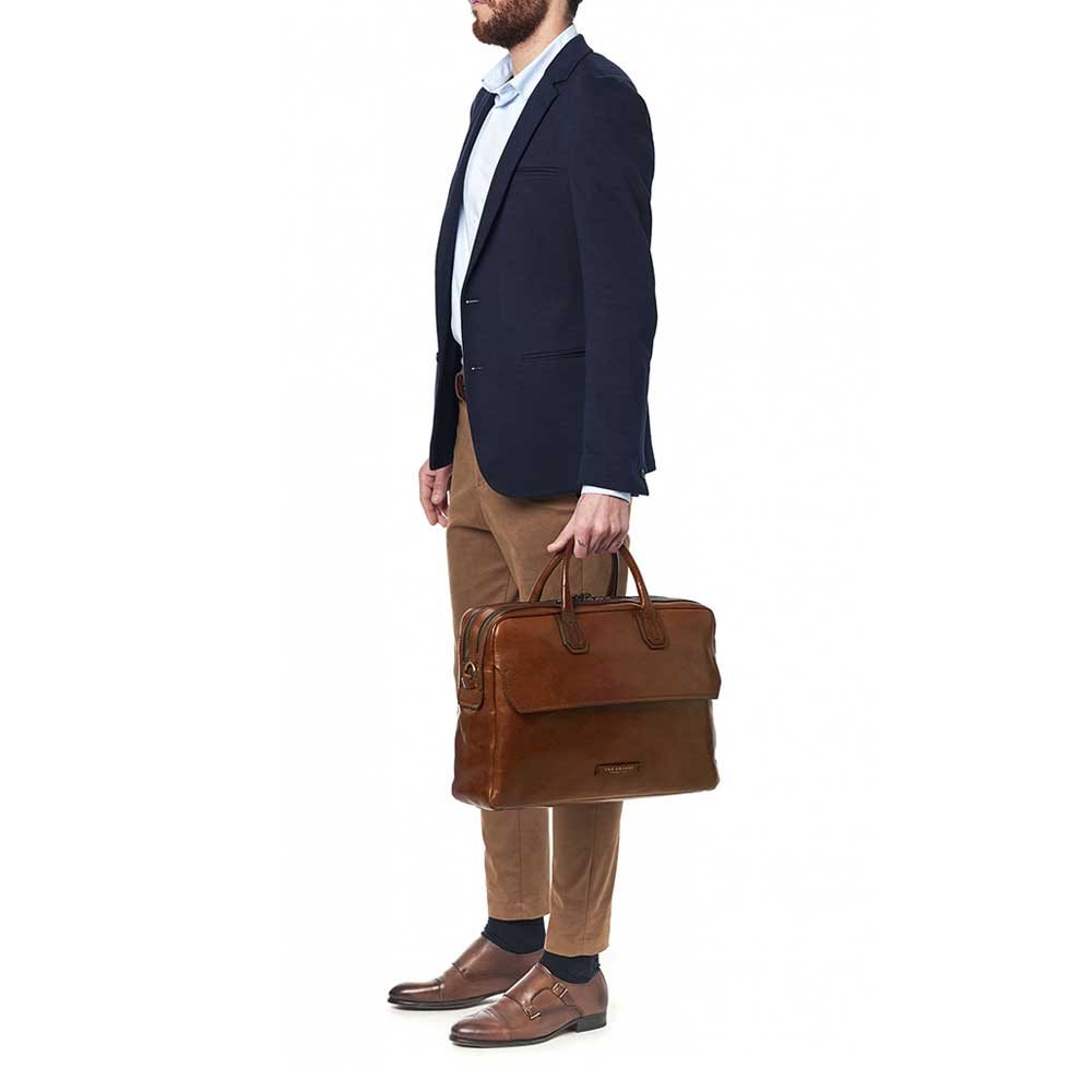 The Bridge Williamsburg Briefcase brown/ruthenium