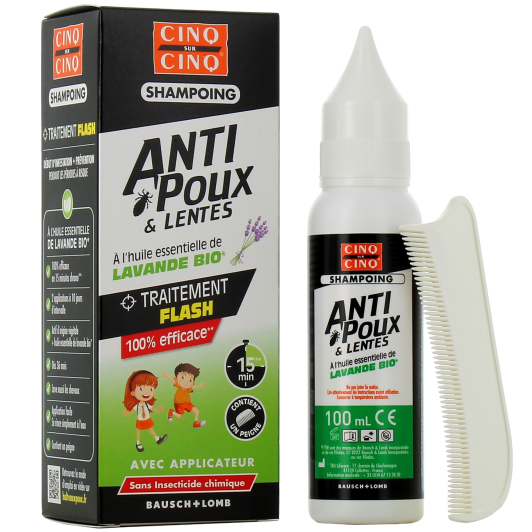 Shampooing à la lavande anti-poux et lentes Cinq sur Cinq