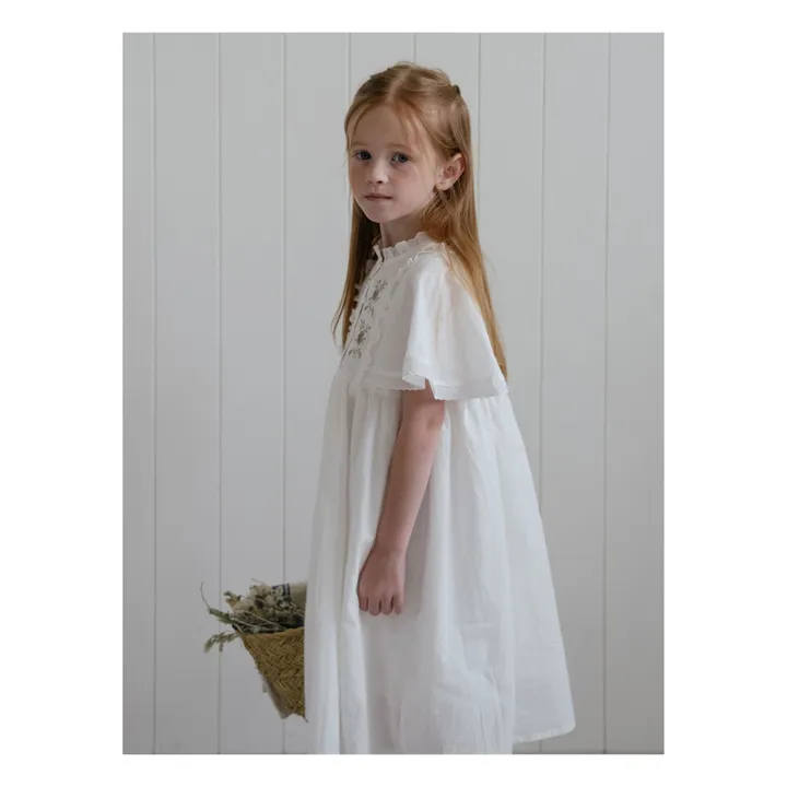 Louisiella Robe Flossie Brodée | Blanc