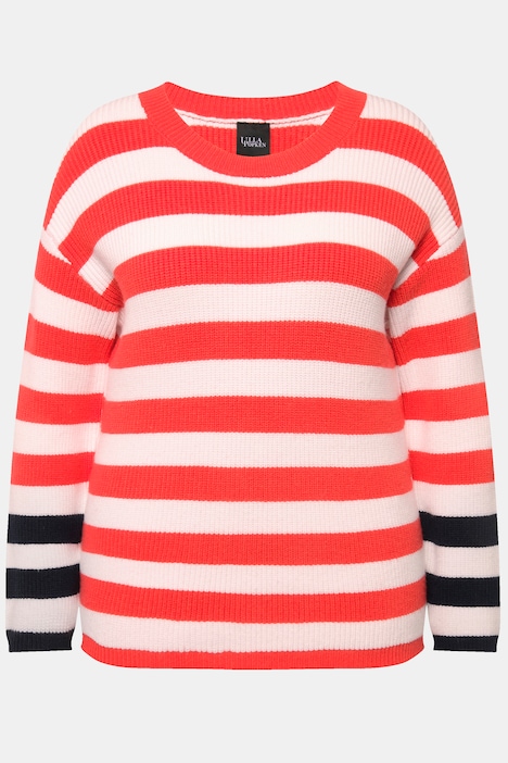 Pullover, Ringel, Rundhals, Langarm