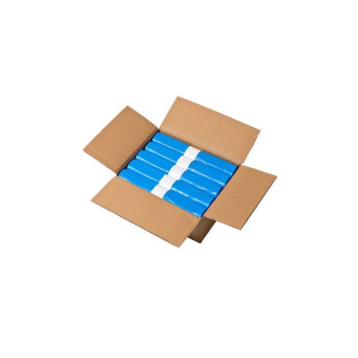 Afvalzakken 70x110cm 120 liter hdpe blauw T30 300stuks 15x20stuks (456105)