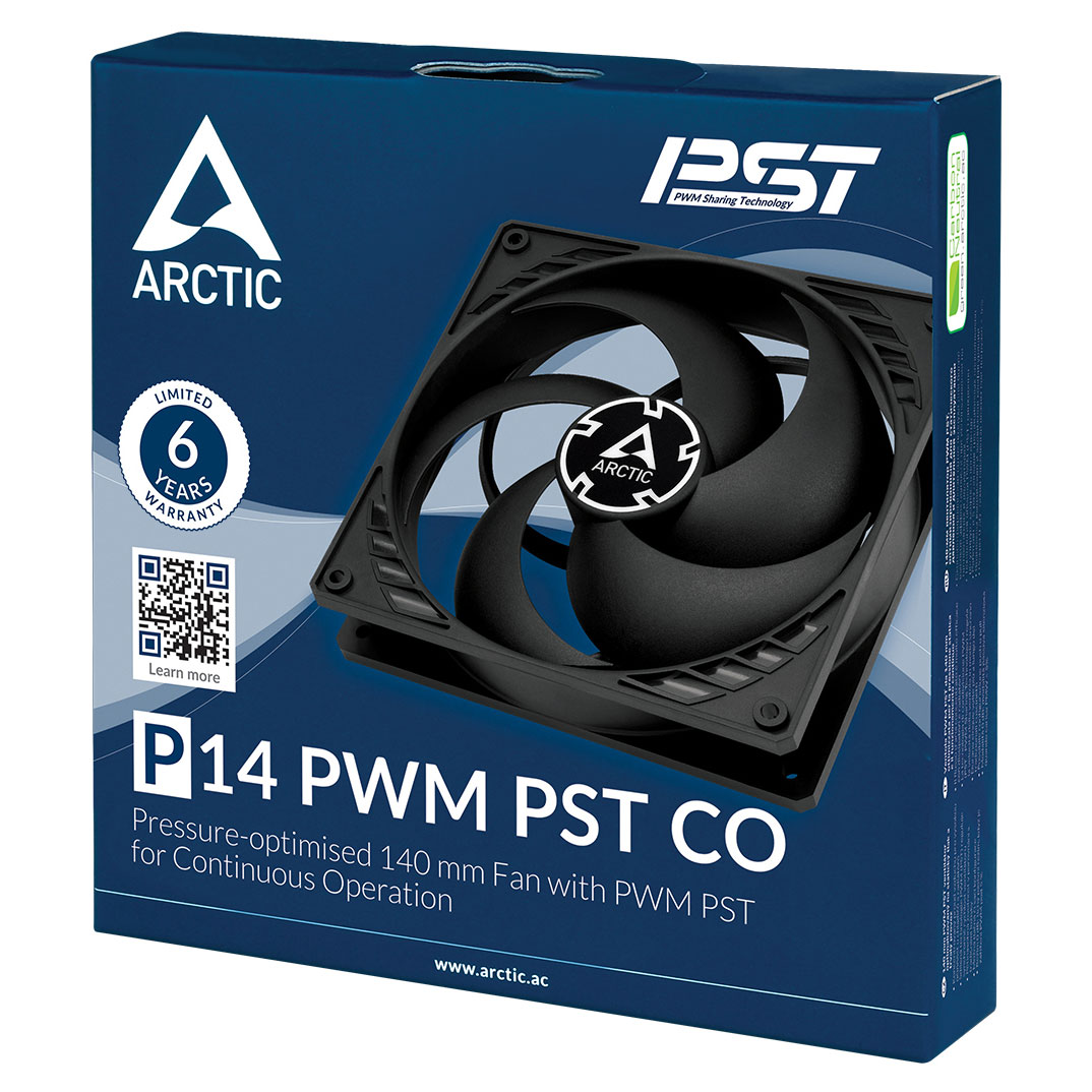 Arctic P14 PWM PST CO - Noir