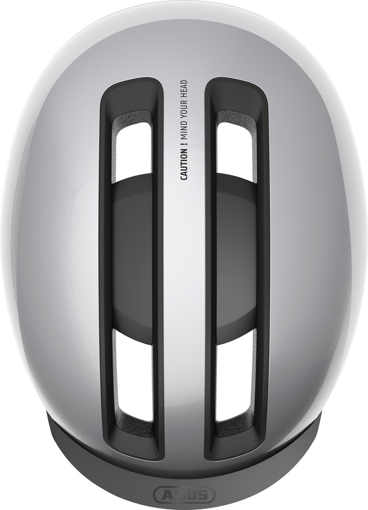 ABUS HUD-Y cykelhjelm LED Gleam Silver