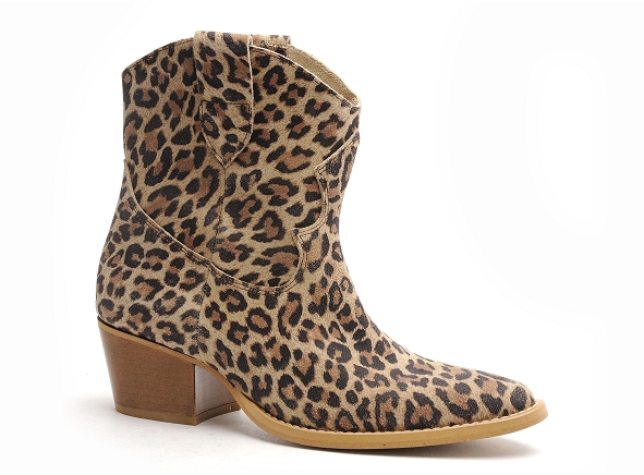 Fricote boots bottine talons femme 39642 40222 leo marron