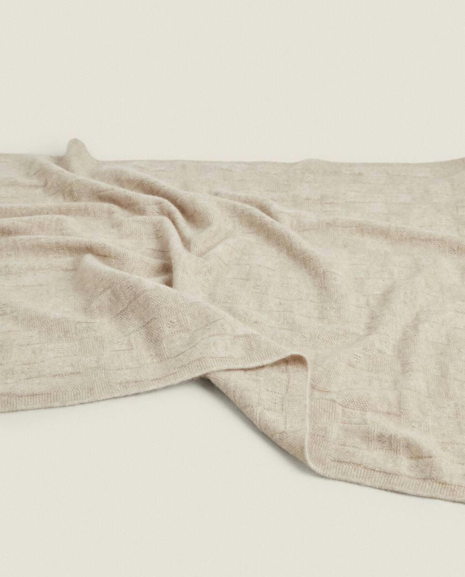 COBERTOR DE TRICÔ DE CASHMERE