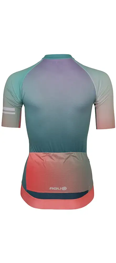 AGU Gradient Performance Fietsshirt Korte Mouwen Groen/Multi Dames