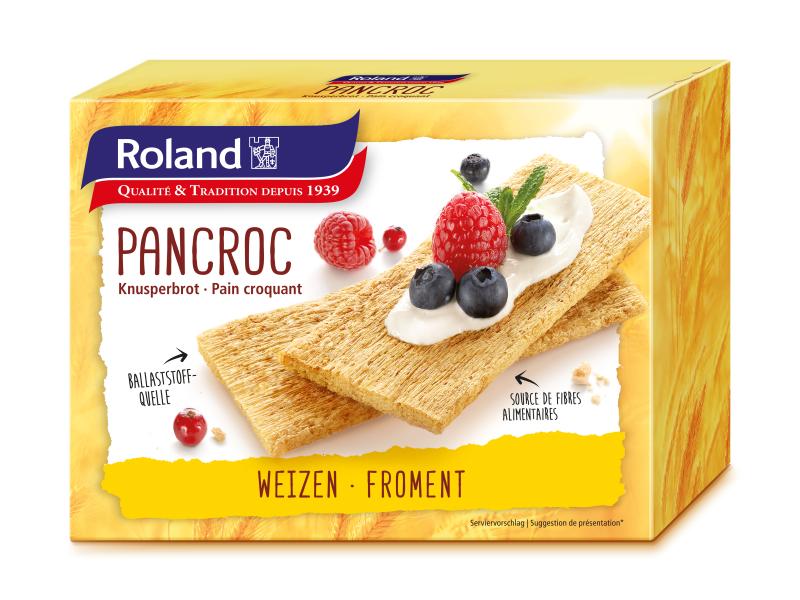 Roland Snacks Knäckebrot Pancroc Weizen 125 g Leichtes Knusperbrot