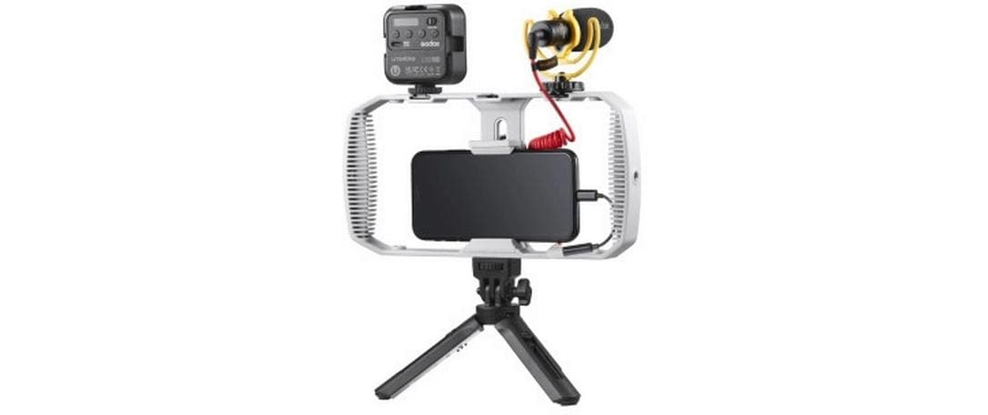 VK1 Vlogging-Set Lightning<br>Professionelles Vlogging-Set für Smartphones mit Lightning