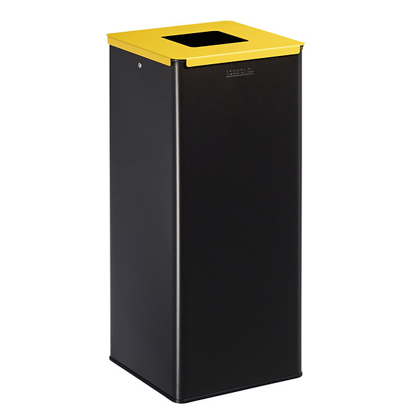 ROSSIGNOL Poubelle de  tri selectif 40 L calitri - tri plastique - gris manganese / jaune colza