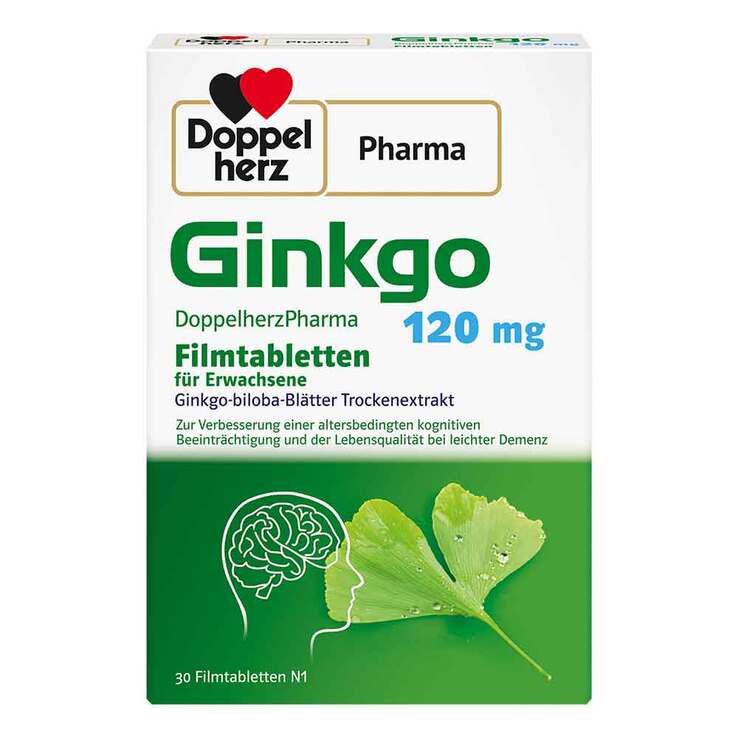 Ginkgo DoppelherzPharma 120 mg Filmtabletten, 30 St