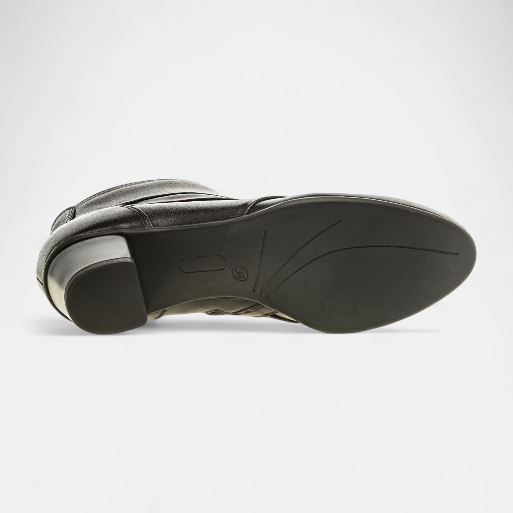 Bottines Femme en cuir noir