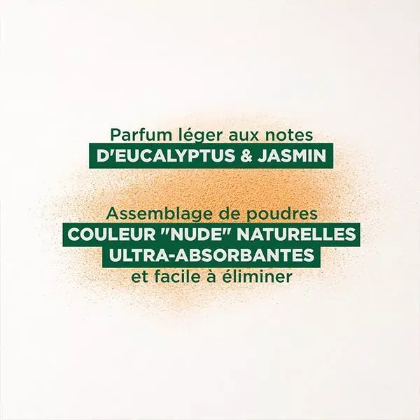 Shampoo a seco em spray Klorane Duo com urtiga para cabelos castanhos oleosos a castanhos escuros, pacote com 2 unidades de 150ml