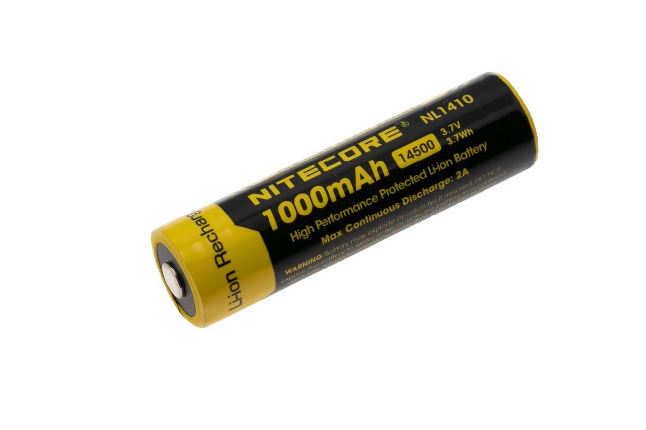 Nitecore NL1410, 14500 oplaadbare Li-ion accu, 1000 mAh