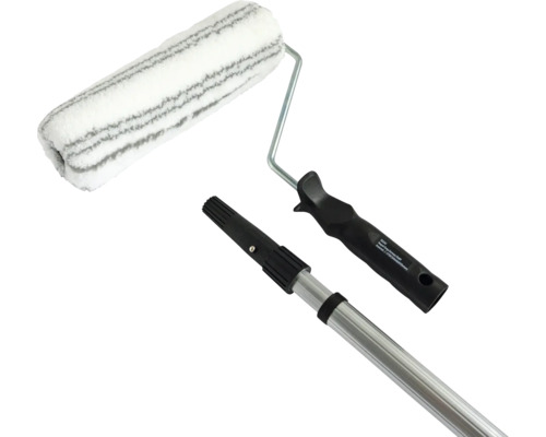 Gevelrol, 27 cm werkbreedte, met aluminium telescoopsteel 112-200 cm