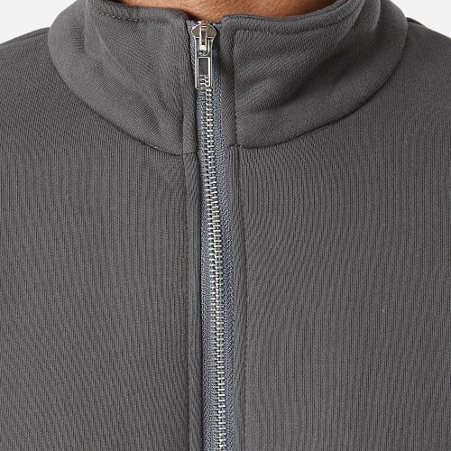 Veste Zippée Gris Anthracite