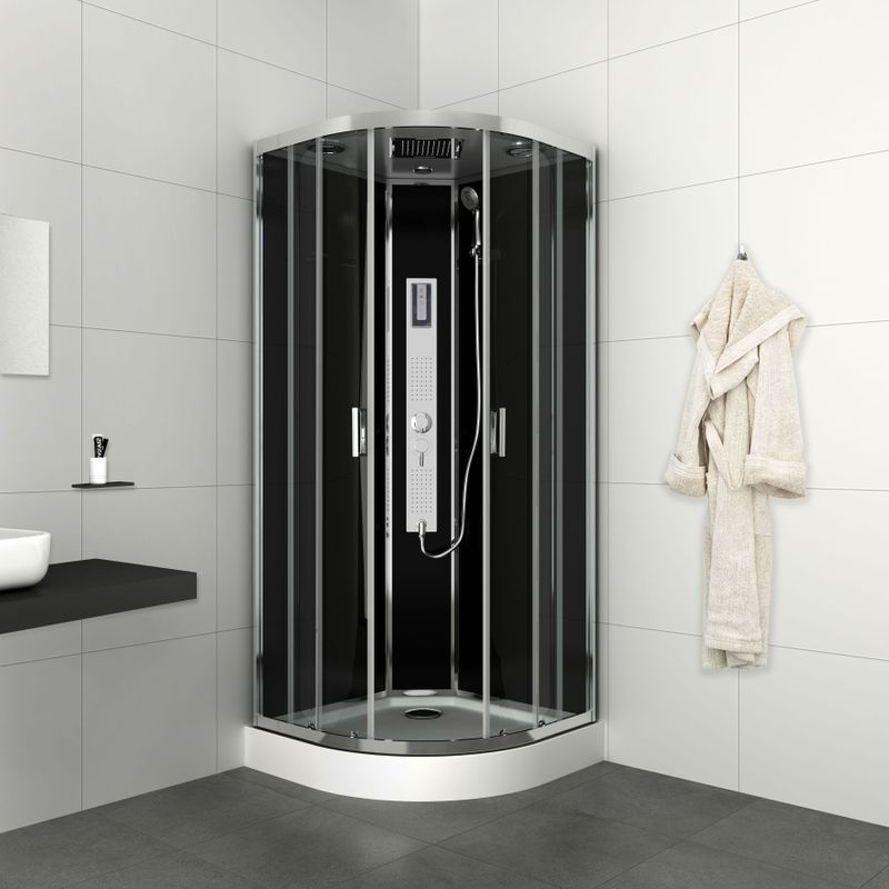 Badstuber - Trend - Douchecabine - Kwartrond - 90x90x210 cm