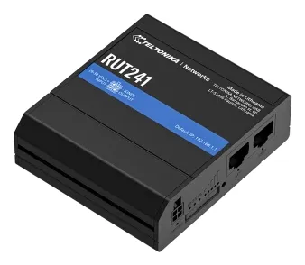 Teltonika RUT241 - Trådløs router - WWAN - 802.11b/g/n (4G/LTE) - 2,4 GHz - DIN monterbar på skinne