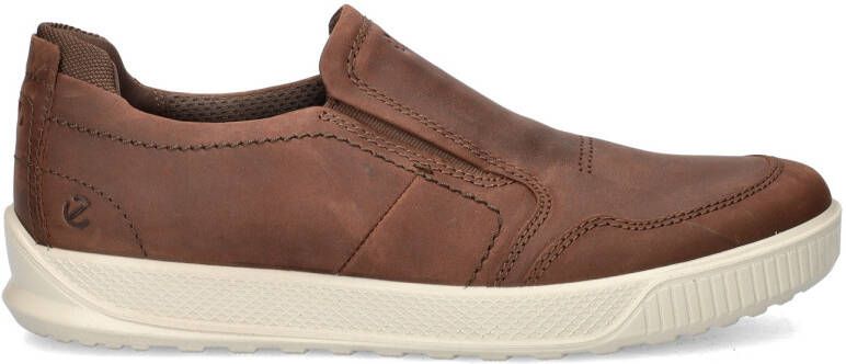 ECCO Byway leren heren instappers cognac Uitneembare zool