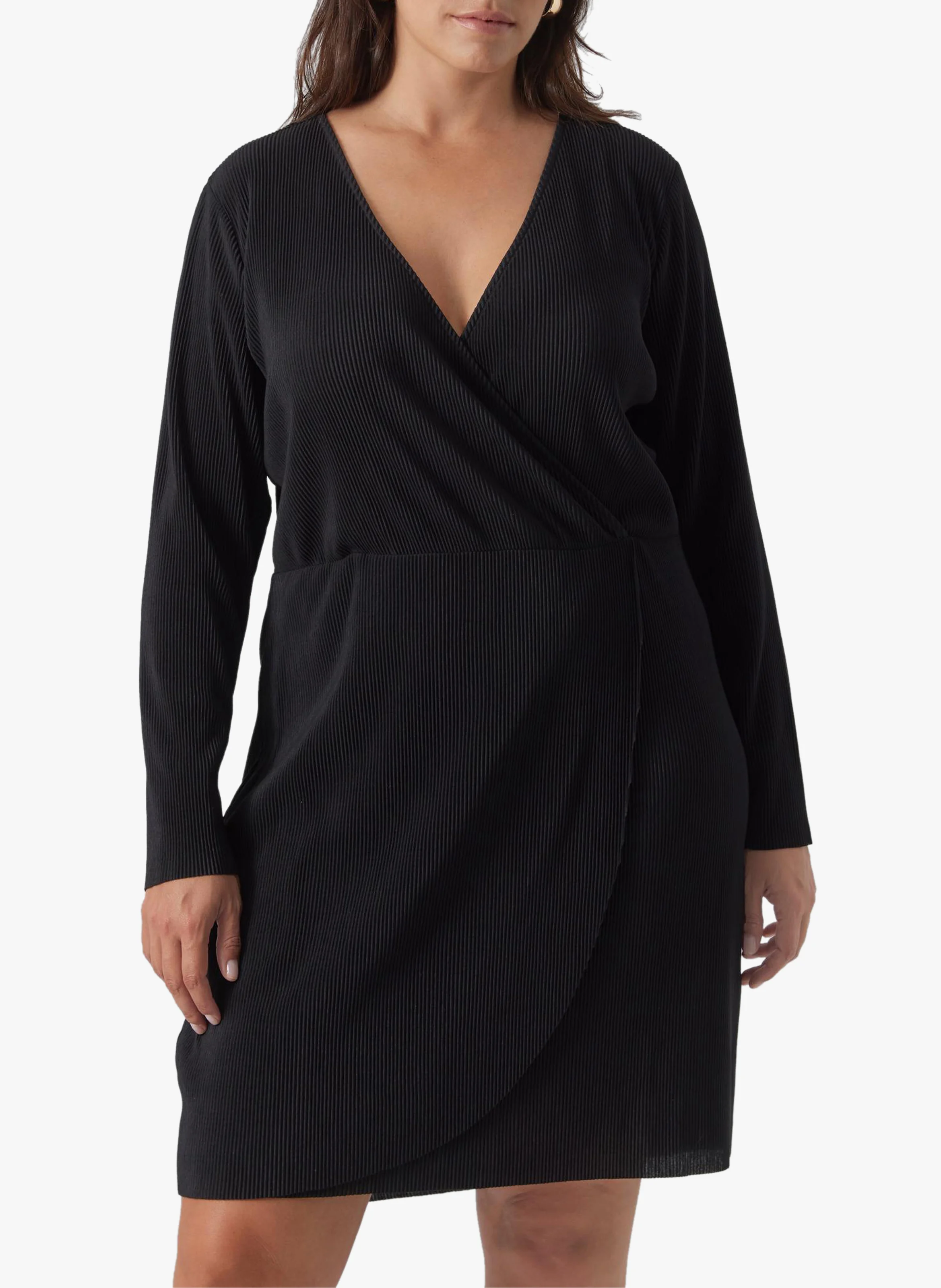 LICA - Robe courte col V| Noir