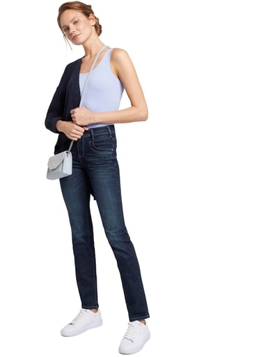 TOM TAILOR Gerade Jeans »Alexa Straight« mit Kontrastnähten