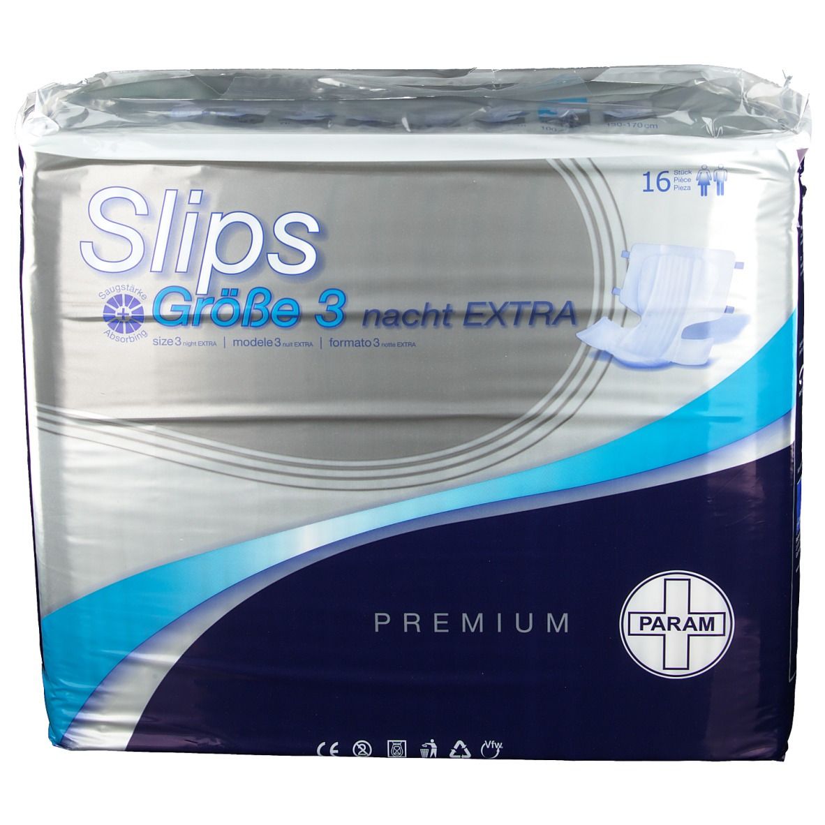 PARAM Slip Premium Größe 3 Nacht