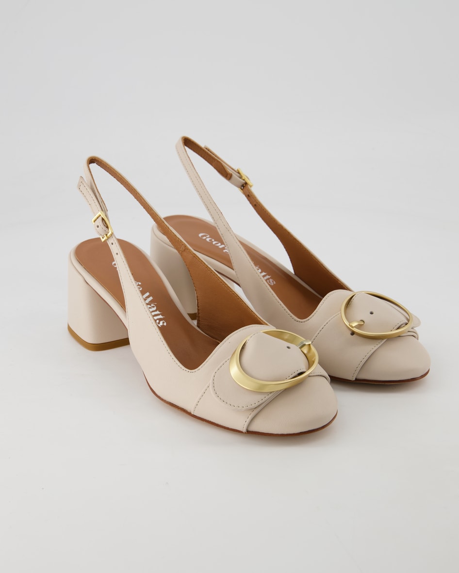 George Watts G9802 Slingpumps in Beige