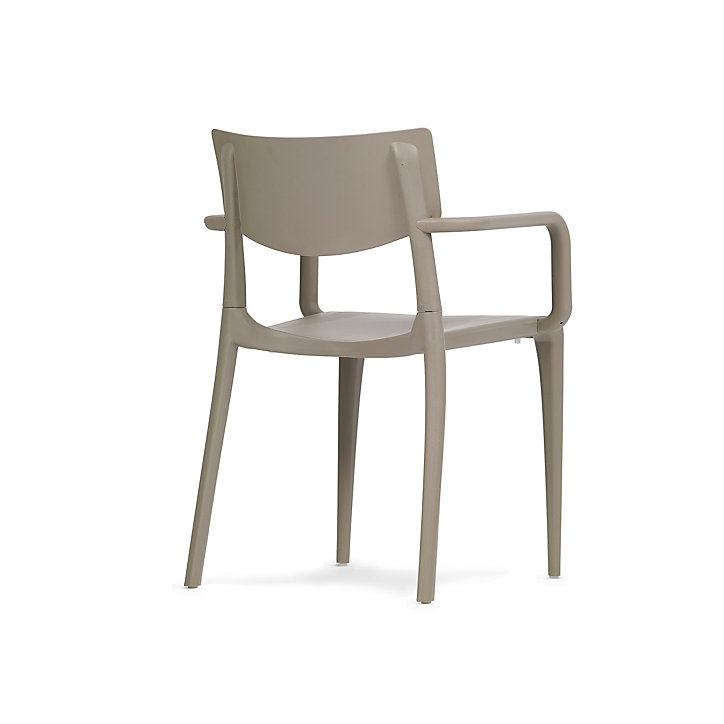 Chaise de jardin avec accoudoir Town H. 80 cm taupe