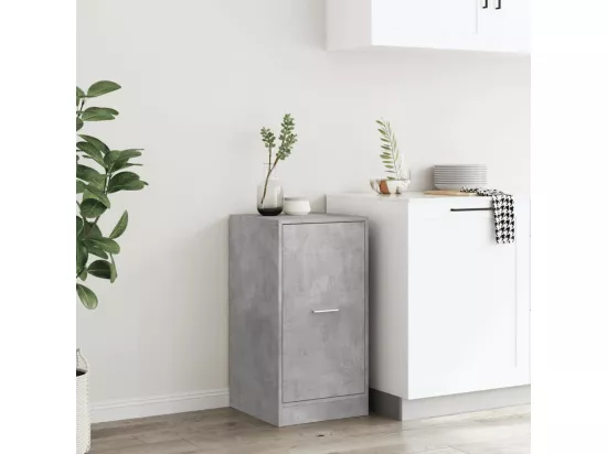 Armoire d'apothicaire gris béton 40x41x77,5cm bois d'ingénierie