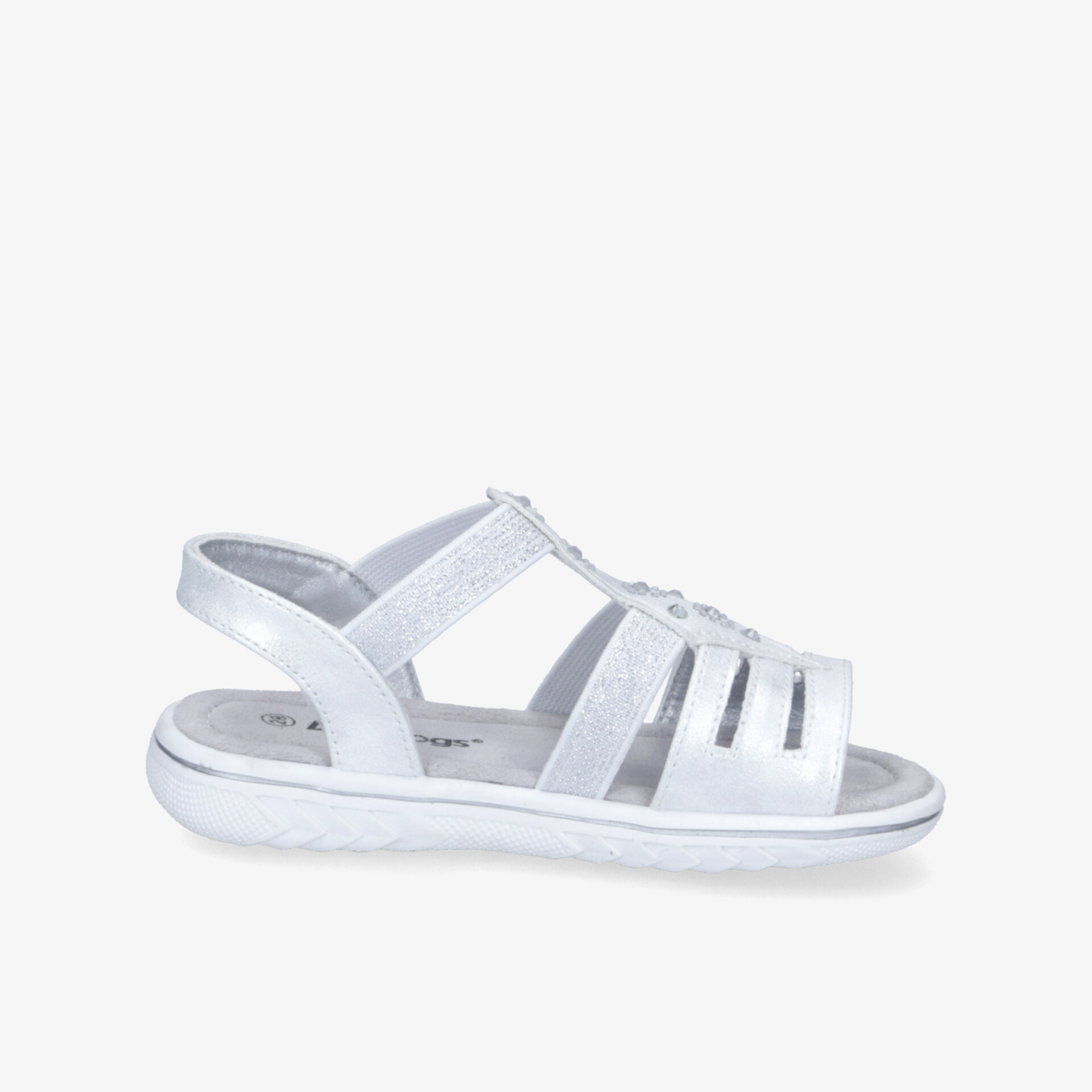 DooDogs Kinder Sandalen silber